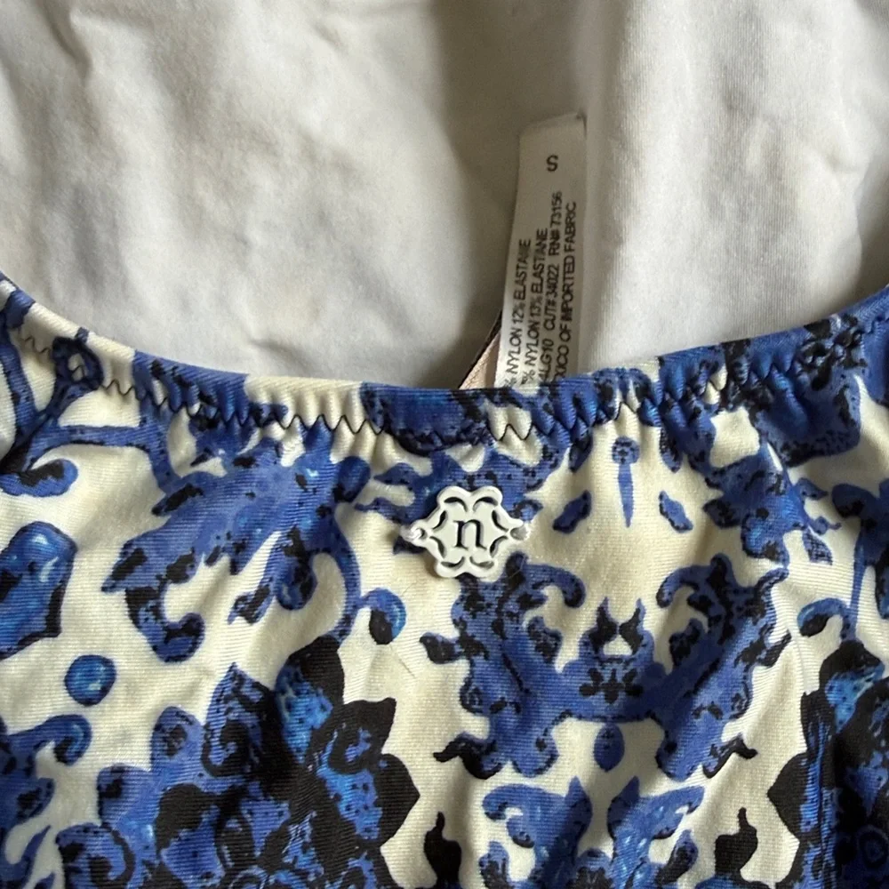 Anthropologie Nanette Lepore St. Etienne Goddess One Piece Halter Swimsuit - Picture 10 of 10